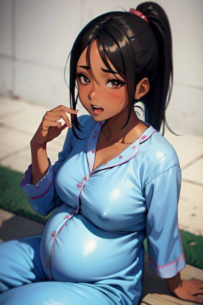 Anime Pregnant Small Tits 20s Age Ahegao Face Black Hair Ponytail Hair Style Dark Skin Watercolor Street Close Up View Straddling Pajamas 3682131298570876340 - AI Hentai - aihentai.co on pornintellect.com