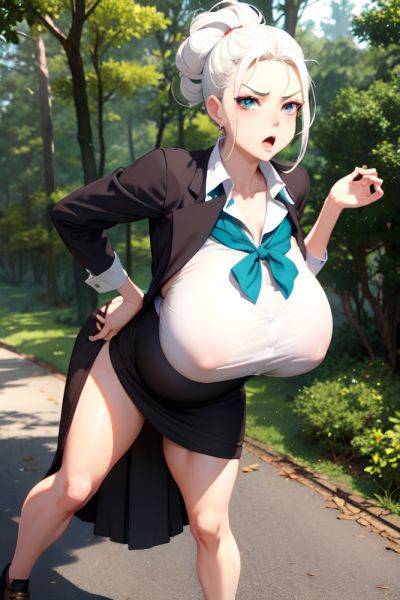 Anime Pregnant Huge Boobs 20s Age Angry Face White Hair Slicked Hair Style Light Skin 3d Forest Front View Bending Over Schoolgirl 3682142895068011319 - AI Hentai - aihentai.co on pornintellect.com