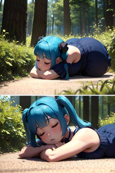 Anime Chubby Small Tits 70s Age Seductive Face Blue Hair Pigtails Hair Style Dark Skin 3d Forest Side View Sleeping Goth 3682166087891640016 - AI Hentai - aihentai.co on pornintellect.com