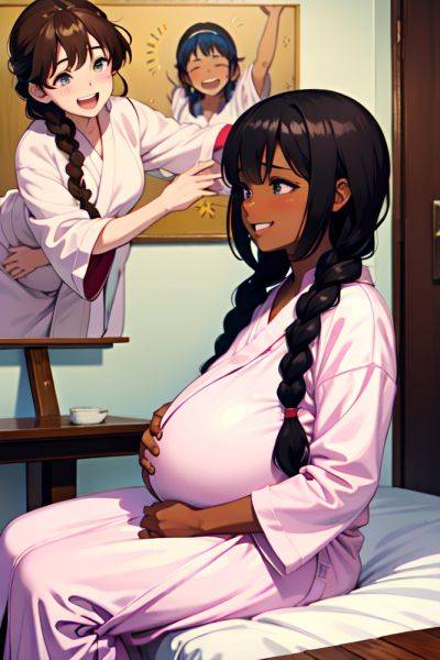 Anime Pregnant Small Tits 80s Age Laughing Face Brunette Braided Hair Style Dark Skin Painting Snow Side View Massage Bathrobe 3682216340534224532 - AI Hentai - aihentai.co on pornintellect.com