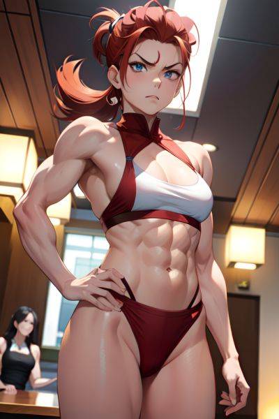 Anime Muscular Small Tits 18 Age Angry Face Ginger Slicked Hair Style Light Skin Soft Anime Casino Front View Yoga Maid 3685660475500821174 - AI Hentai - aihentai.co on pornintellect.com