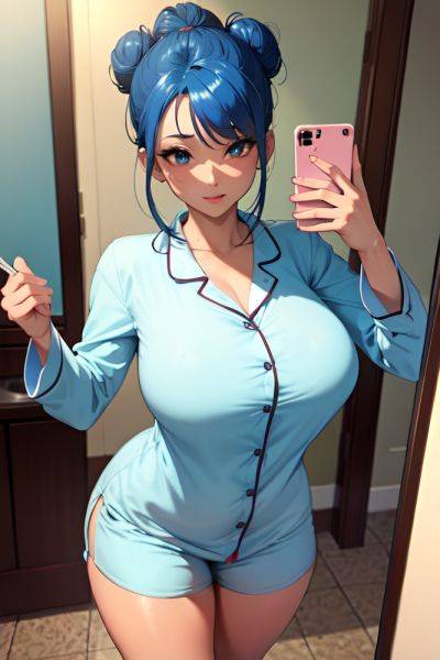 Anime Skinny Huge Boobs 70s Age Ahegao Face Blue Hair Hair Bun Hair Style Dark Skin Mirror Selfie Club Close Up View Cooking Pajamas 3685683668324447864 - AI Hentai - aihentai.co on pornintellect.com