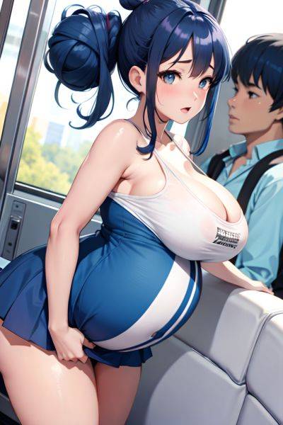 Anime Pregnant Huge Boobs 40s Age Orgasm Face Blue Hair Hair Bun Hair Style Light Skin Comic Bus Close Up View Cumshot Mini Skirt 3685764841953491678 - AI Hentai - aihentai.co on pornintellect.com