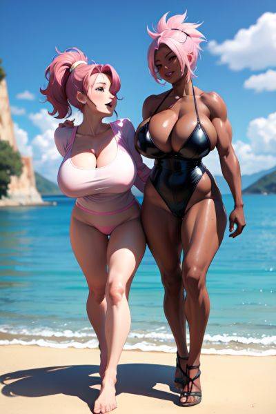 Anime Muscular Huge Boobs 50s Age Orgasm Face Pink Hair Pixie Hair Style Dark Skin 3d Lake Front View T Pose Latex 3685776436217864880 - AI Hentai - aihentai.co on pornintellect.com