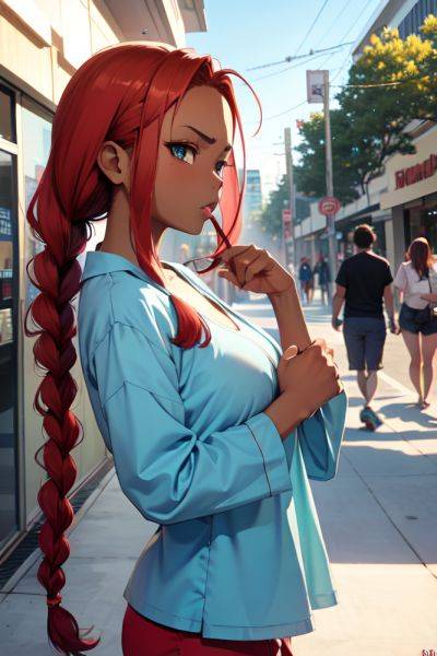 Anime Busty Small Tits 40s Age Angry Face Ginger Braided Hair Style Dark Skin Painting Mall Side View Cumshot Pajamas 3686000634577841848 - AI Hentai - aihentai.co on pornintellect.com