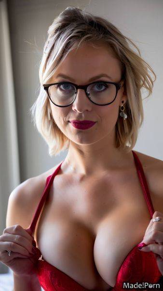 Natural tits bimbo short hair fully clothed dress red princess AI porn - made.porn on pornintellect.com