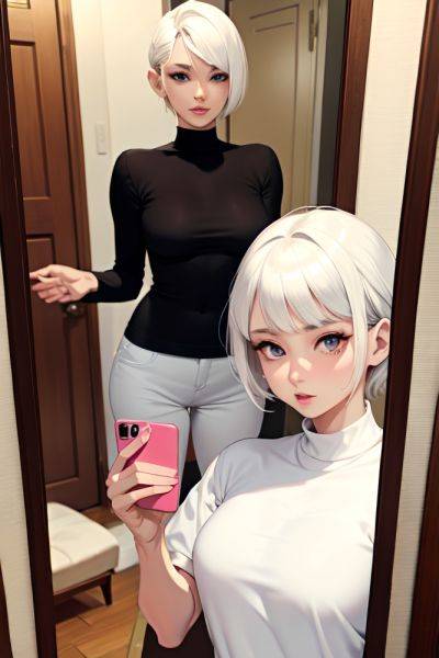 Anime Skinny Small Tits 60s Age Seductive Face White Hair Pixie Hair Style Light Skin Mirror Selfie Wedding Front View Cumshot Teacher 3686290543961045656 - AI Hentai - aihentai.co on pornintellect.com