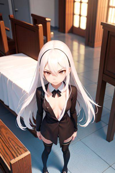 Anime Skinny Small Tits 30s Age Angry Face White Hair Straight Hair Style Light Skin 3d Church Close Up View T Pose Stockings 3686425837104753457 - AI Hentai - aihentai.co on pornintellect.com