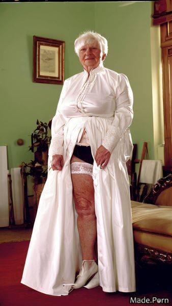 Vintage white hair woman long legs hairy white standing AI porn - made.porn on pornintellect.com