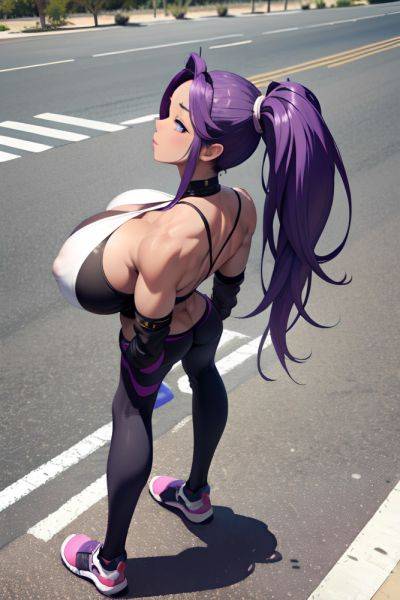 Anime Skinny Huge Boobs 18 Age Shocked Face Purple Hair Ponytail Hair Style Dark Skin 3d Desert Back View Bending Over Teacher 3686727343086407501 - AI Hentai - aihentai.co on pornintellect.com