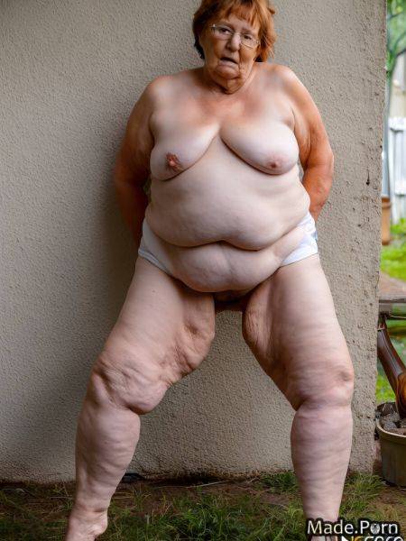Short hair thick thighs gigantic boobs woman big hips nude white hair AI porn - made.porn on pornintellect.com