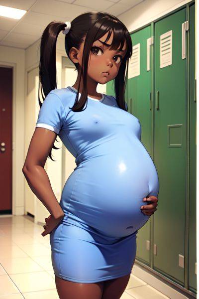 Anime Pregnant Small Tits 18 Age Serious Face Brunette Pigtails Hair Style Dark Skin Film Photo Locker Room Front View Straddling Nude 3686816251783794445 - AI Hentai - aihentai.co on pornintellect.com