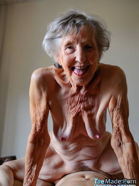 Pov laughing squatting spreading legs photo seduction messy hair AI porn - made.porn on pornintellect.com