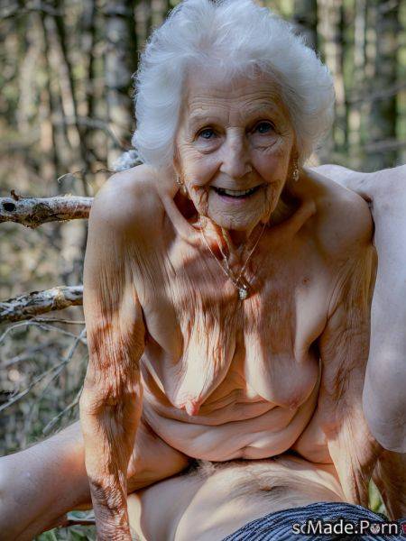 Photo hairy messy hair squatting seduction forest amateur AI porn - made.porn on pornintellect.com