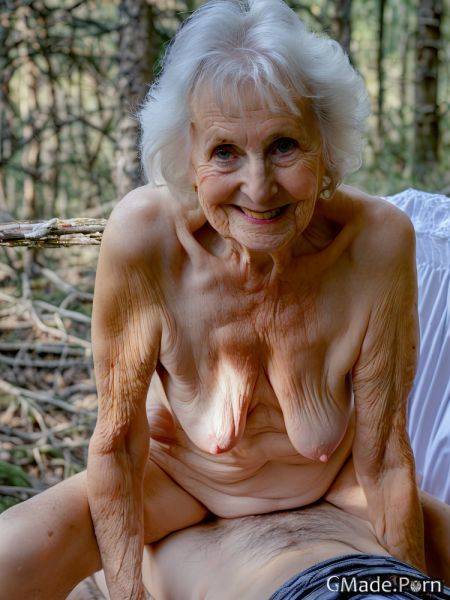 White hair evening amateur 90 skinny seduction photo AI porn - made.porn on pornintellect.com