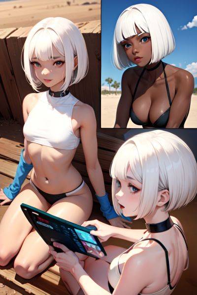 Anime Skinny Small Tits 18 Age Ahegao Face White Hair Bobcut Hair Style Dark Skin Warm Anime Desert Side View Gaming Teacher 3687117754549796438 - AI Hentai - aihentai.co on pornintellect.com