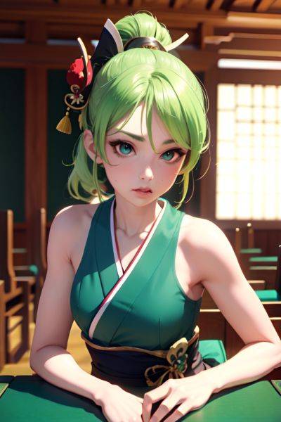 Anime Skinny Small Tits 50s Age Pouting Lips Face Green Hair Ponytail Hair Style Light Skin 3d Church Close Up View Cumshot Geisha 3687210527636184538 - AI Hentai - aihentai.co on pornintellect.com