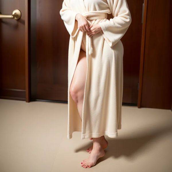 , japanese,woman,twenties,(RAW photo, best quality, masterpiece:1.1), (realistic, photo-realistic:1.2), ultra-detailed, ultra high res, physically-based rendering,bathrobe,standing,bathroom,(adult:1.5) - pornmake.ai - Japan on pornintellect.com