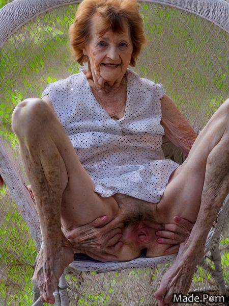 90 smile woman ginger seduction short barefoot AI porn - made.porn on pornintellect.com
