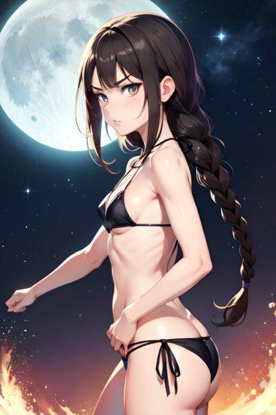 Anime Skinny Small Tits 20s Age Angry Face Brunette Braided Hair Style Light Skin Dark Fantasy Moon Side View Cumshot Bikini 3687577747814982649 - AI Hentai - aihentai.co on pornintellect.com