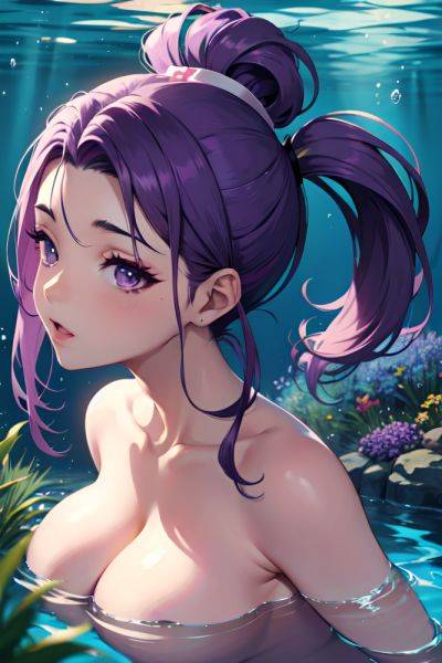 Anime Busty Small Tits 50s Age Ahegao Face Purple Hair Ponytail Hair Style Dark Skin Vintage Underwater Side View On Back Nurse 3687631864339972773 - AI Hentai - aihentai.co on pornintellect.com