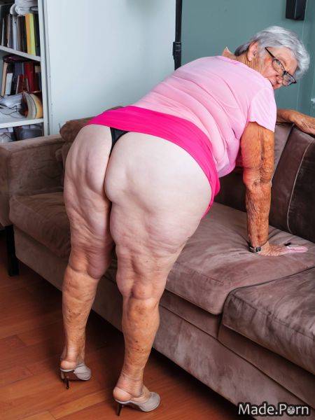 Pink photo woman caucasian neon 90 couch AI porn - made.porn on pornintellect.com
