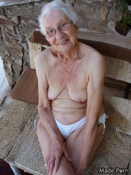 Nipples sitting woman photo white hair bikini 90 AI porn - made.porn on pornintellect.com
