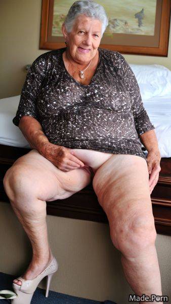Thick thighs open mouth chubby smile wife busty high heels AI porn - made.porn on pornintellect.com