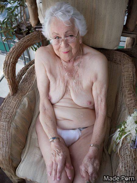 Bikini small tits woman photo white white hair 90 AI porn - made.porn on pornintellect.com