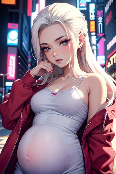 Anime Pregnant Small Tits 40s Age Seductive Face White Hair Slicked Hair Style Light Skin Cyberpunk Club Close Up View On Back Pajamas 3683163379207342508 - AI Hentai - aihentai.co on pornintellect.com