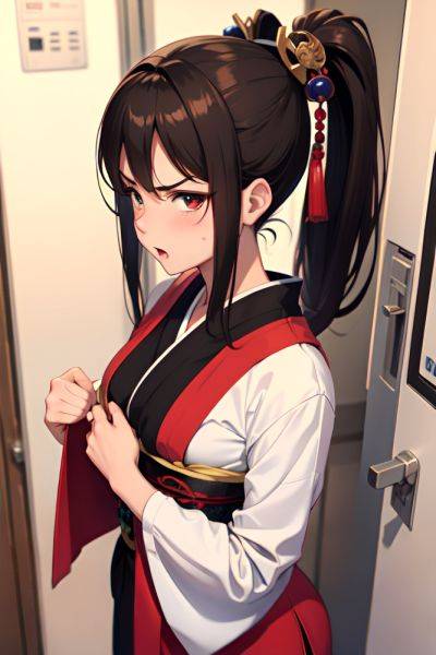 Anime Busty Small Tits 40s Age Angry Face Brunette Ponytail Hair Style Dark Skin Soft Anime Locker Room Front View On Back Geisha 3683422365823481774 - AI Hentai - aihentai.co on pornintellect.com