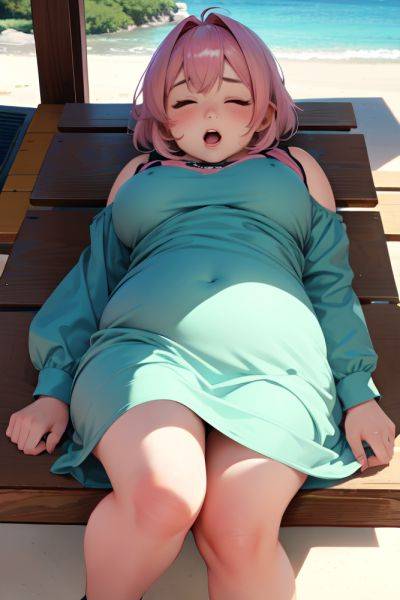 Anime Chubby Small Tits 20s Age Ahegao Face Pink Hair Pixie Hair Style Light Skin Charcoal Lake Front View Sleeping Teacher 3687771021324728585 - AI Hentai - aihentai.co on pornintellect.com
