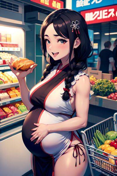 Anime Pregnant Small Tits 60s Age Laughing Face Brunette Braided Hair Style Light Skin Cyberpunk Grocery Close Up View Cooking Geisha 3689440906086141246 - AI Hentai - aihentai.co on pornintellect.com