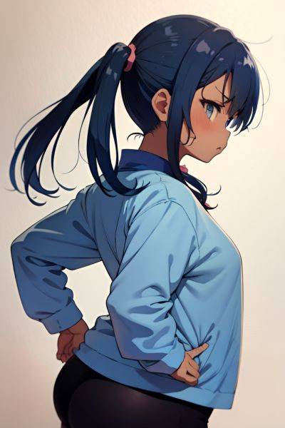 Anime Chubby Small Tits 50s Age Angry Face Blue Hair Pigtails Hair Style Dark Skin Watercolor Stage Back View Gaming Teacher 3689471827256666494 - AI Hentai - aihentai.co on pornintellect.com