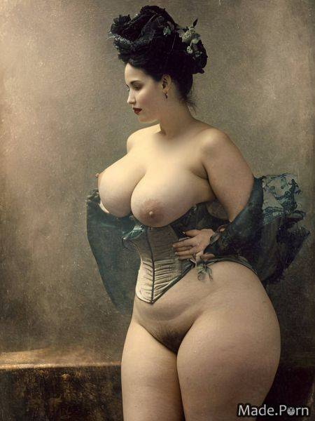 Made huge boobs fat straight hair black hair woman saggy tits AI porn - made.porn on pornintellect.com