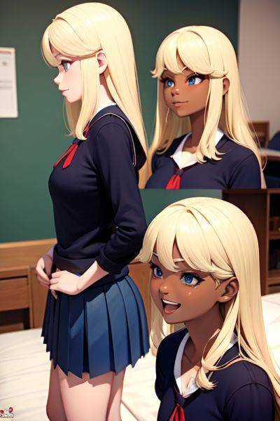 Anime Busty Small Tits 70s Age Laughing Face Blonde Straight Hair Style Dark Skin 3d Bedroom Side View Massage Schoolgirl 3690009130265963975 - AI Hentai - aihentai.co on pornintellect.com