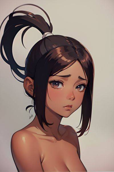 Anime Skinny Small Tits 30s Age Sad Face Ginger Ponytail Hair Style Dark Skin Watercolor Office Side View Massage Partially Nude 3690063246854588209 - AI Hentai - aihentai.co on pornintellect.com