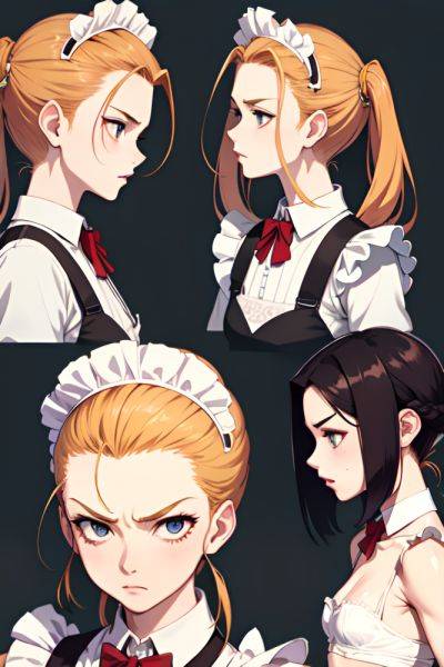 Anime Skinny Small Tits 50s Age Angry Face Ginger Slicked Hair Style Light Skin Skin Detail (beta) Wedding Side View Working Out Maid 3690140556438325950 - AI Hentai - aihentai.co on pornintellect.com
