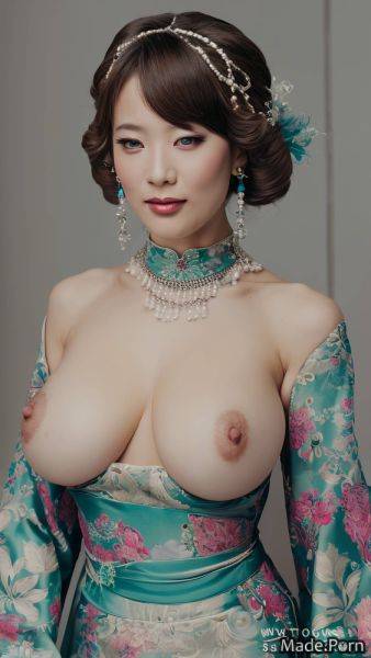 Cheongsam japanese dark fantasy partially nude busty fairer skin smile AI porn - made.porn - Japan on pornintellect.com