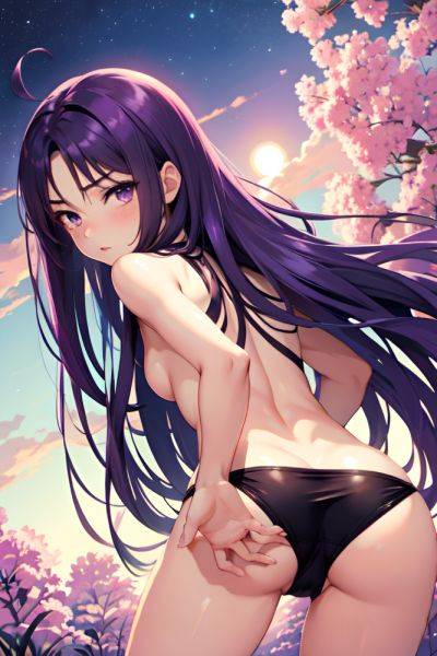 Anime Skinny Small Tits 40s Age Pouting Lips Face Purple Hair Straight Hair Style Dark Skin Soft Anime Party Back View Bending Over Teacher 3690411139209266294 - AI Hentai - aihentai.co on pornintellect.com