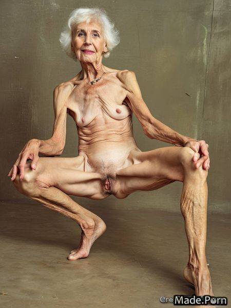 Spreading legs 90 looking at viewer tall photo white hair shaved AI porn - made.porn on pornintellect.com