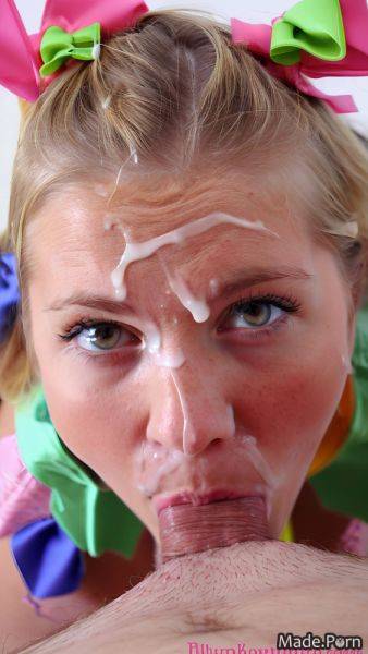 Perfect body wet bukkake hairclip woman teal small tits AI porn - made.porn on pornintellect.com