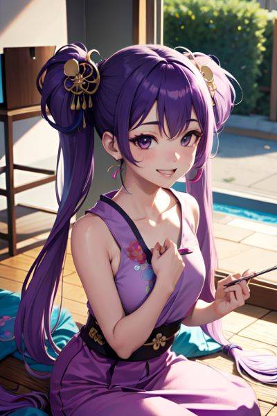 Anime Skinny Small Tits 70s Age Laughing Face Purple Hair Pigtails Hair Style Light Skin Painting Hospital Close Up View Gaming Geisha 3690720374246602245 - AI Hentai - aihentai.co on pornintellect.com