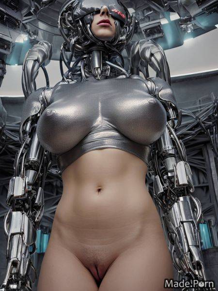 Amateur natural tits pussy fucking gold robot military screaming AI porn - made.porn on pornintellect.com