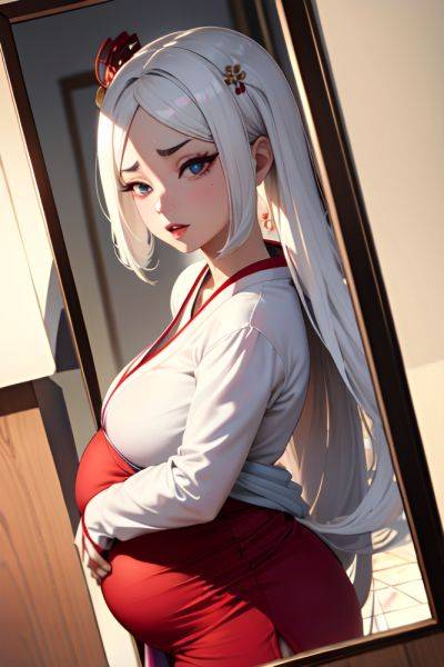 Anime Pregnant Small Tits 70s Age Ahegao Face White Hair Slicked Hair Style Light Skin Mirror Selfie Desert Close Up View Gaming Geisha 3687937236517974867 - AI Hentai - aihentai.co on pornintellect.com