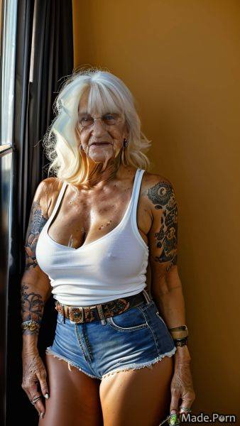 Made gigantic boobs piercing caucasian tattoos tank top long hair AI porn - made.porn on pornintellect.com
