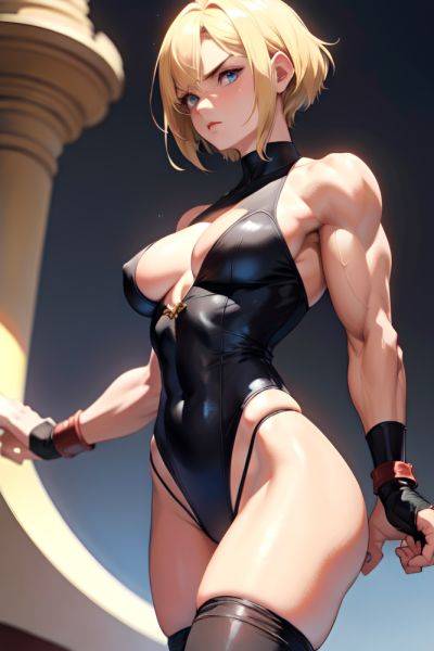 Anime Muscular Small Tits 20s Age Serious Face Blonde Pixie Hair Style Light Skin Film Photo Prison Close Up View Jumping Stockings 3691489605663049395 - AI Hentai - aihentai.co on pornintellect.com