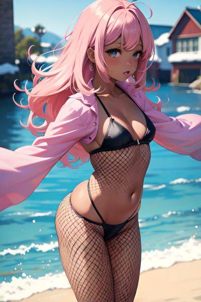 Anime Chubby Small Tits 70s Age Seductive Face Pink Hair Messy Hair Style Dark Skin Comic Snow Back View T Pose Fishnet 3691590107726887010 - AI Hentai - aihentai.co on pornintellect.com