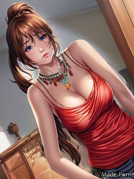 Anime sad indoors brunette natural tits necklace 18 AI porn - made.porn on pornintellect.com