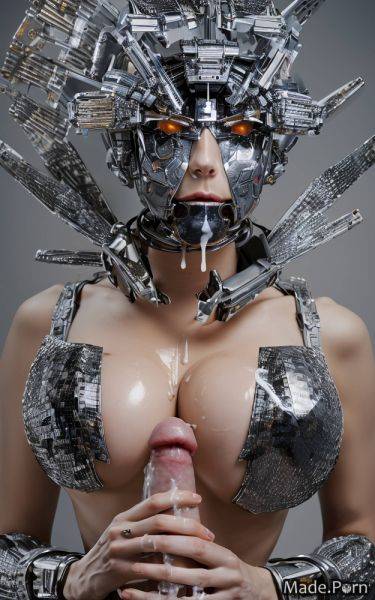 Plastic robot perfect boobs deepthroat sci-fi busty shiny skin AI porn - made.porn on pornintellect.com